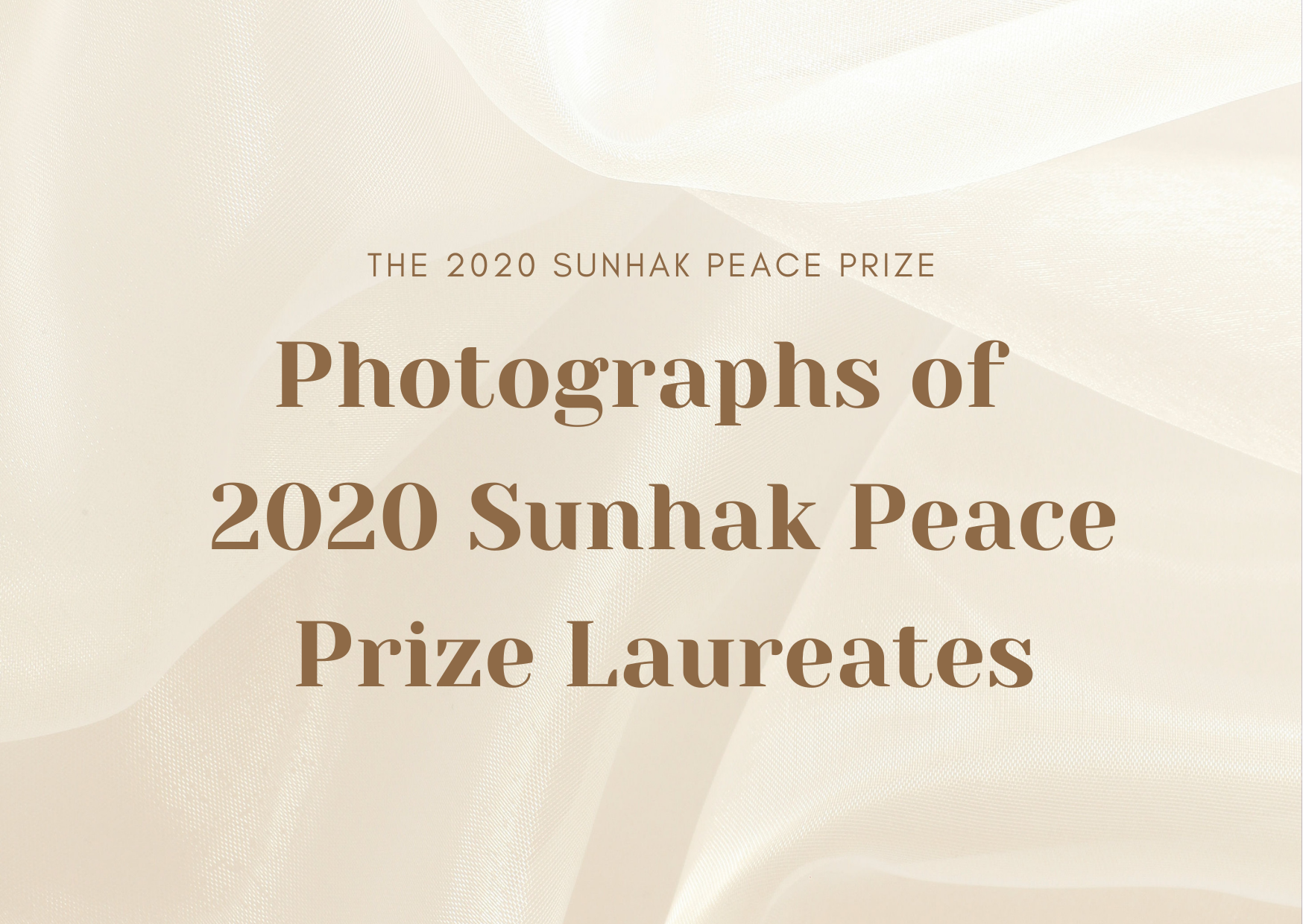 Photographs of 2020 Sunhak Peace Prize Laureates 썸네일