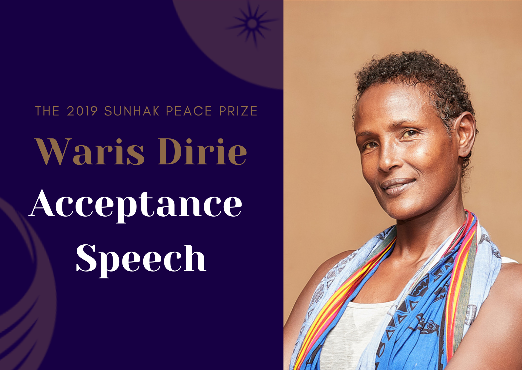 2019 Sunhak Peace Prize Laureate's Acceptance Speech - Ms. Waris Dirie 썸네일